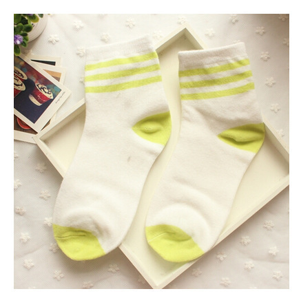 Wild Candy Stripe Cotton Tube Socks Three Bars Institute Of Wind-in-tube Sports Socks